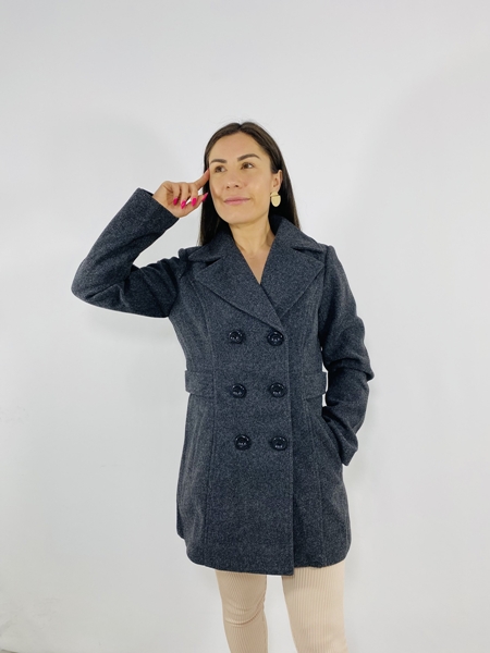Casaco Feminino Sobretudo Lã Batida Facinelli 610221 Menina de